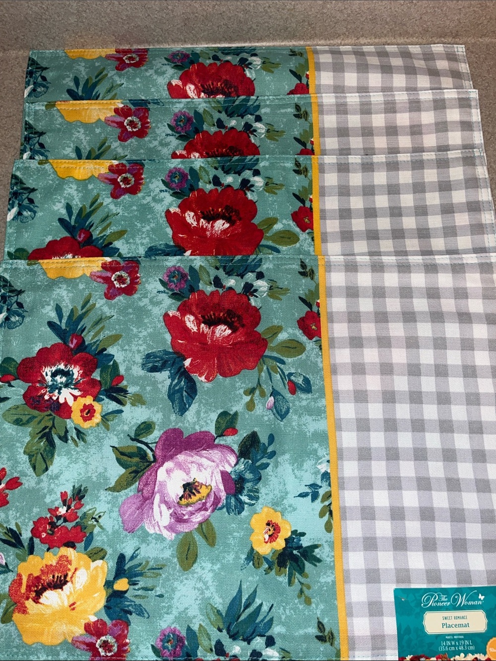 The Pioneer Woman (4) Sweet Romance Placemats NWT!
